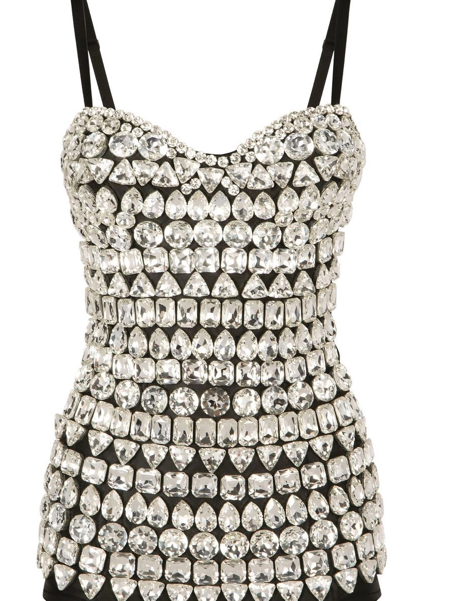 Cheap DOLCE&GABBANA Gabbana bodysuit rhinestone-embellished KIM Women & Dolce 0411